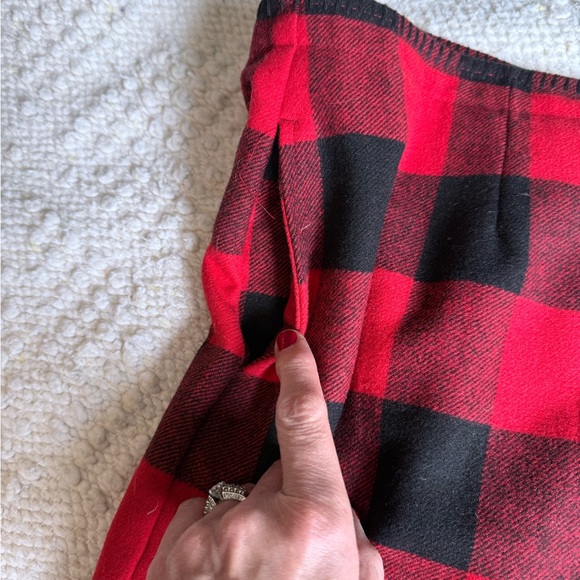 Woolrich Red and Black Buffalo Plaid Mini Skirt - Picture 6 of 7
